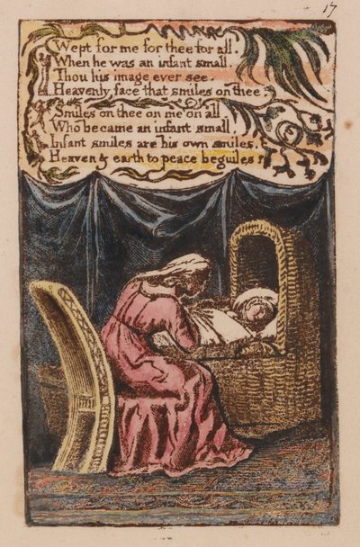 Songs of Innocence and of Experience, Plate 17, A Cradle Song (Bentley 17) by William Blake